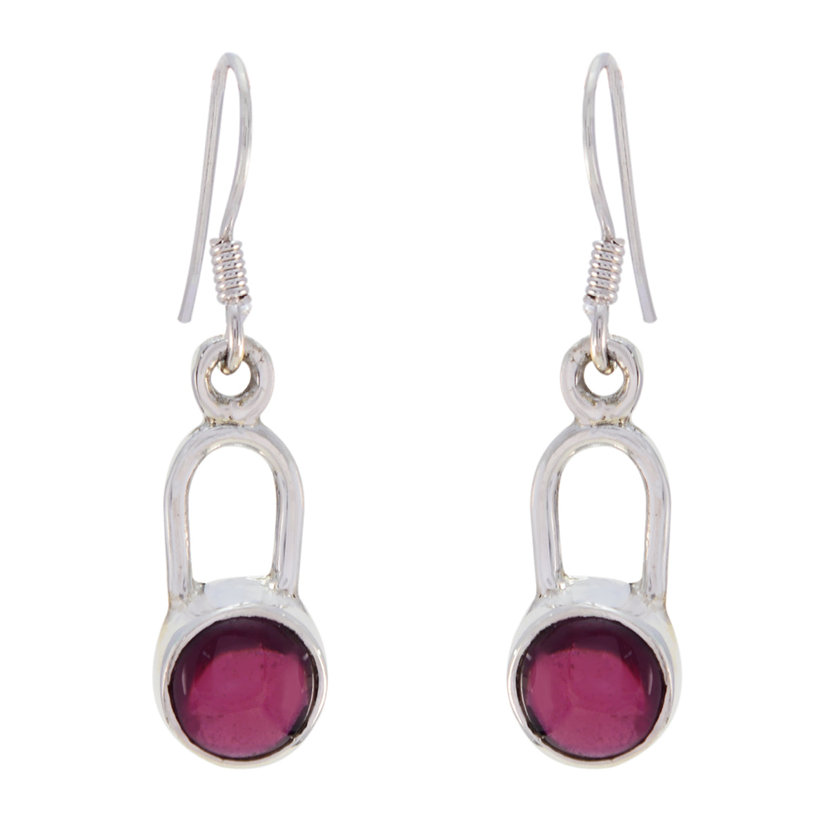 Aisha Red Dainty multiple Dangle Earring Garnet Red Dangle