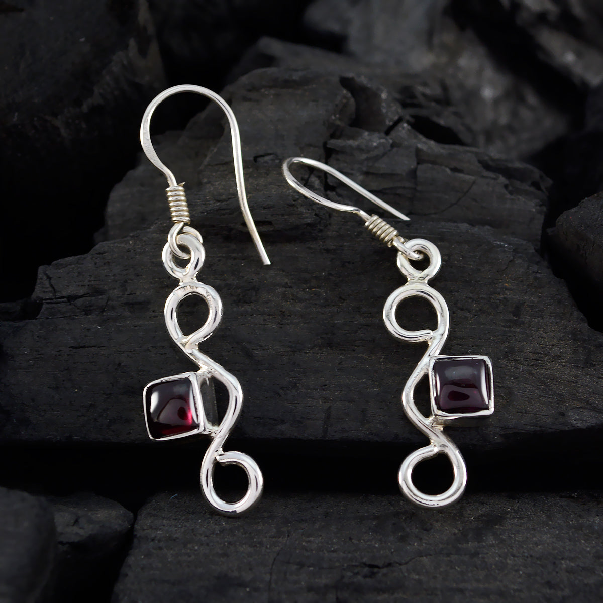 Alina Red Delicate multiple Dangle Earring