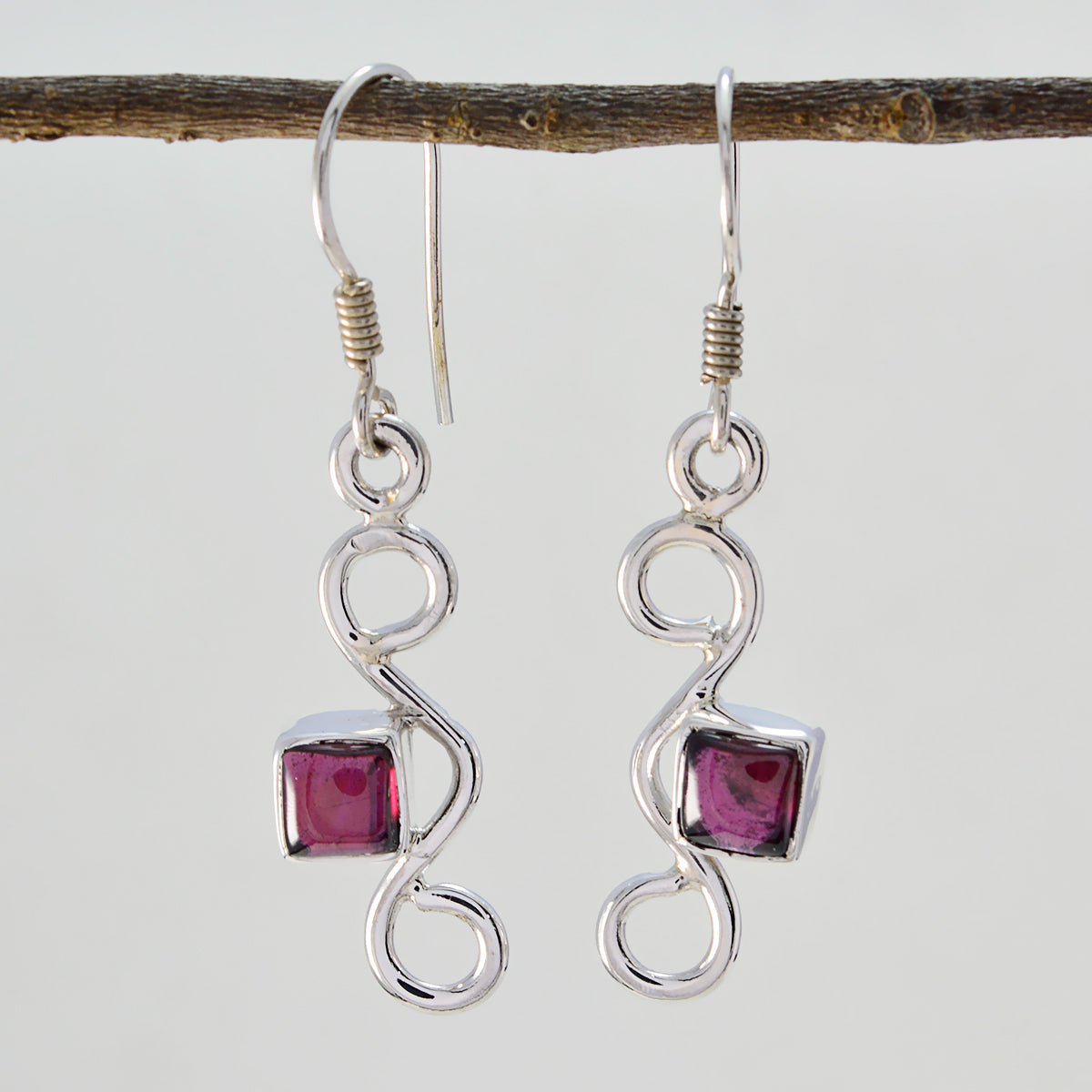 Alina Red Delicate multiple Dangle Earring