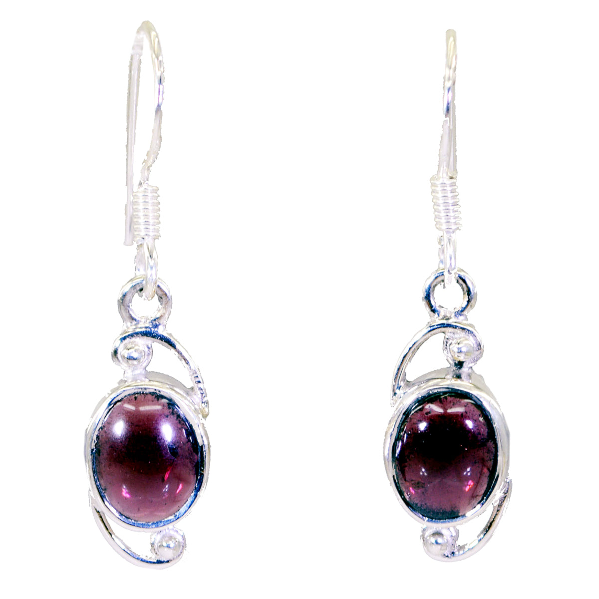 Aria Red Delicate Solitaire Dangle Earring