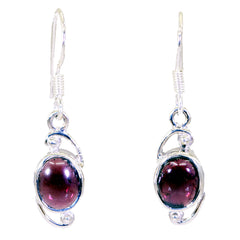 Aria Red Delicate Solitaire Dangle Earring