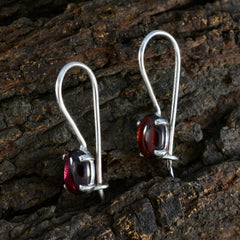 Pauline Red Delicate Solitaire Dangle Earring