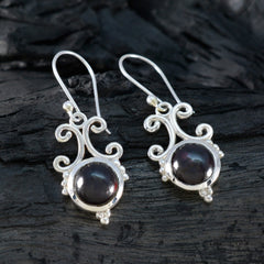 Agustina Red Mid weight Solitaire Dangle Earring