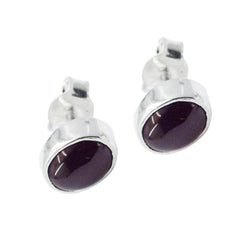 Ava Red Elegant Solitaire Stud Earring