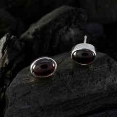 Carla Red Elegant Solitaire Stud Earring