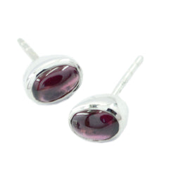 Bella Red Elegant Solitaire Stud Earring