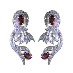 Priya Red Tiny multiple Stud Earring Garnet Red Stud