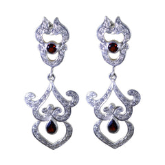 Putri Red Classic multiple Stud Earring Garnet Red Stud