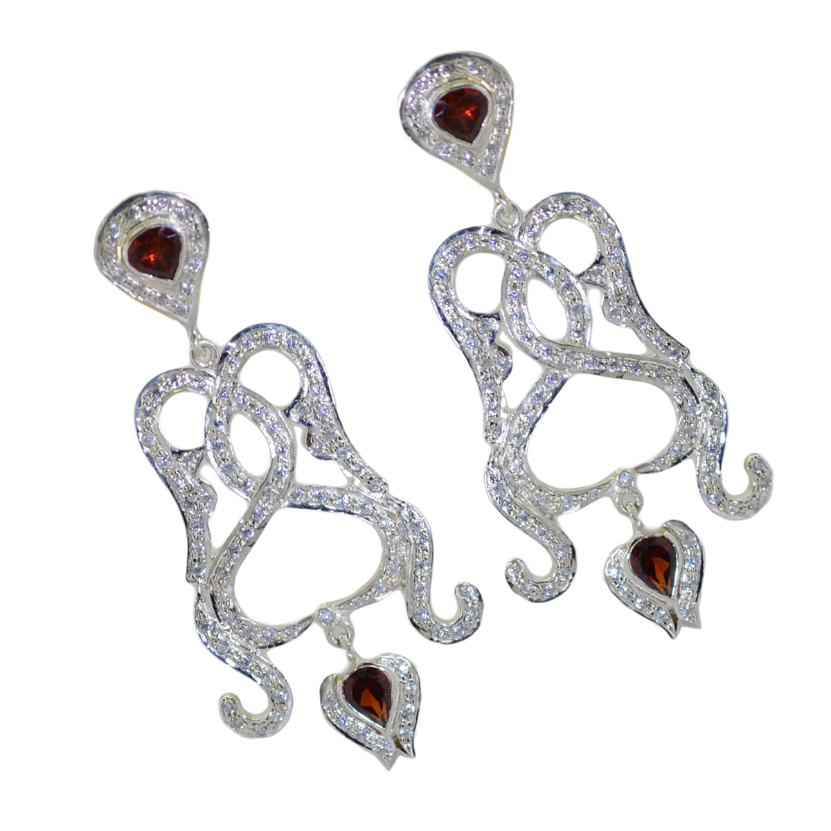 Riya Red Classic multiple Stud Earring
