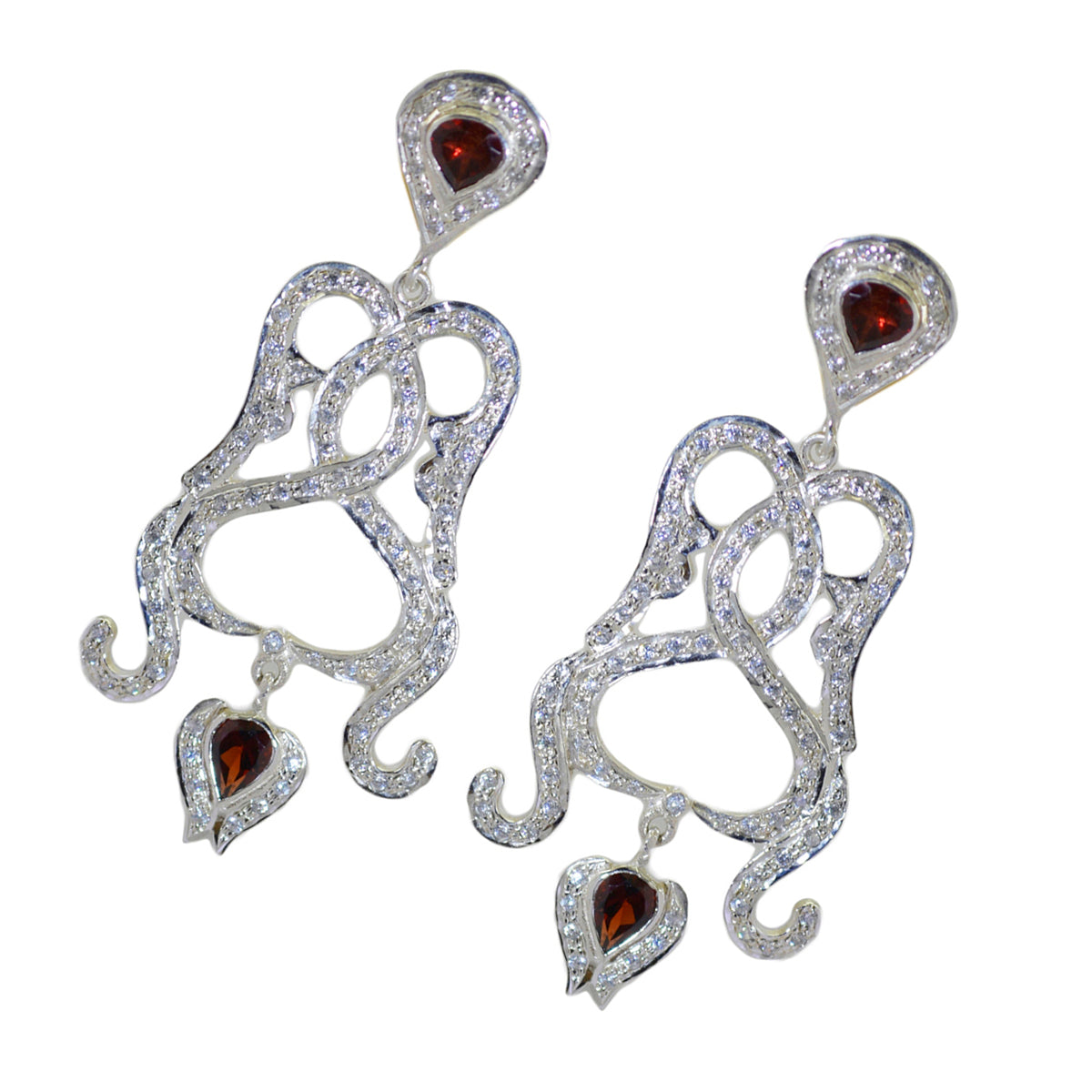 Riya Red Classic multiple Stud Earring