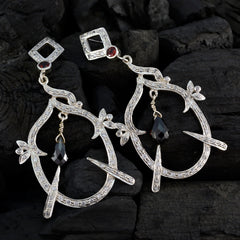 Liyana Red Edgy multiple Stud Earring