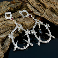 Liyana Red Edgy multiple Stud Earring