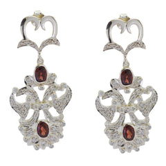 Ananya Red Edgy multiple Stud Earring