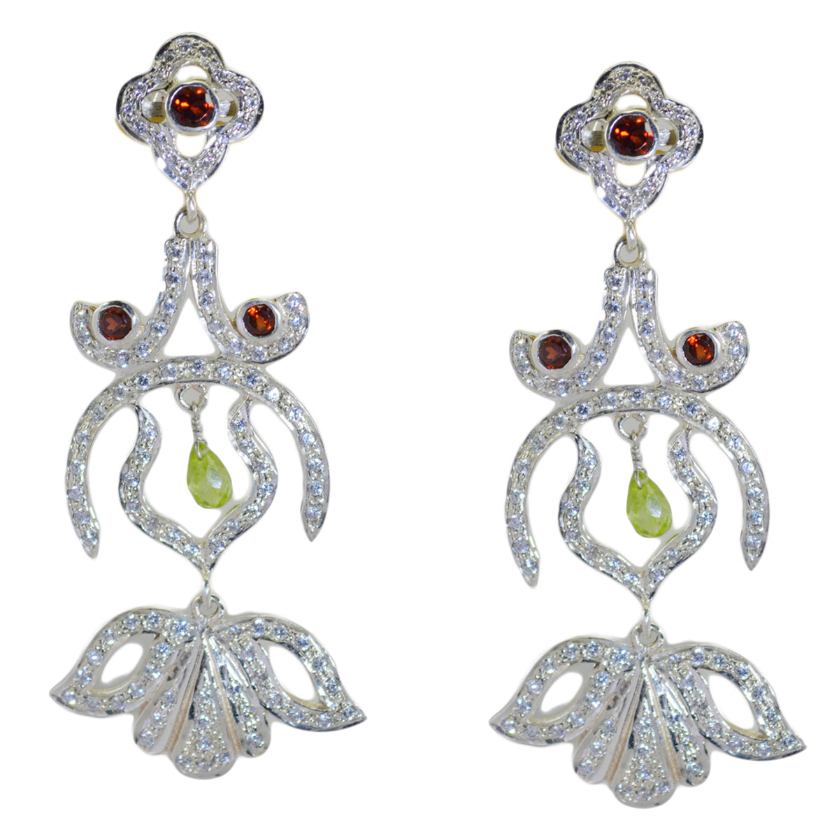 Angel Red Statement multiple Stud Earring