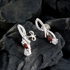 Ana Red Delicate multiple Stud Earring