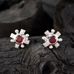 Camilla Red Elegant multiple Stud Earring