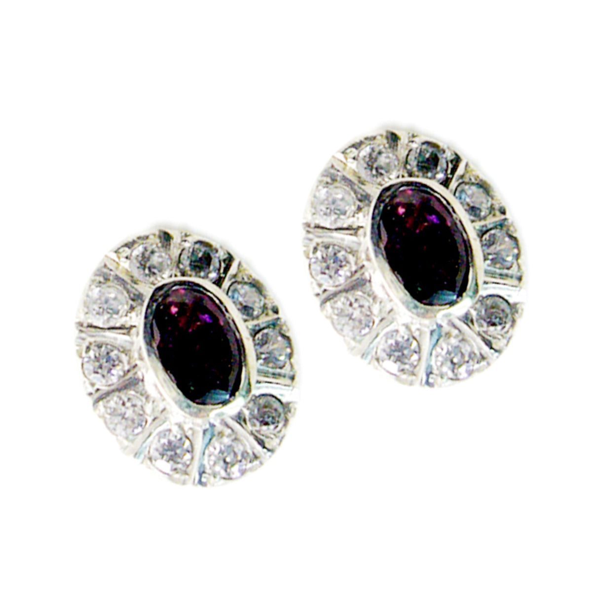 Claire Red Delicate multiple Stud Earring