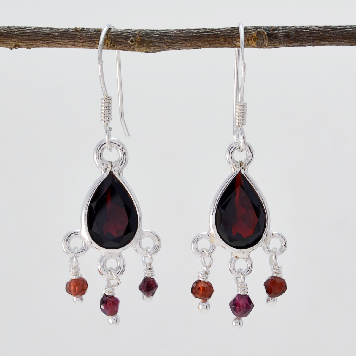 Elena Red Elegant multiple Dangle Earring