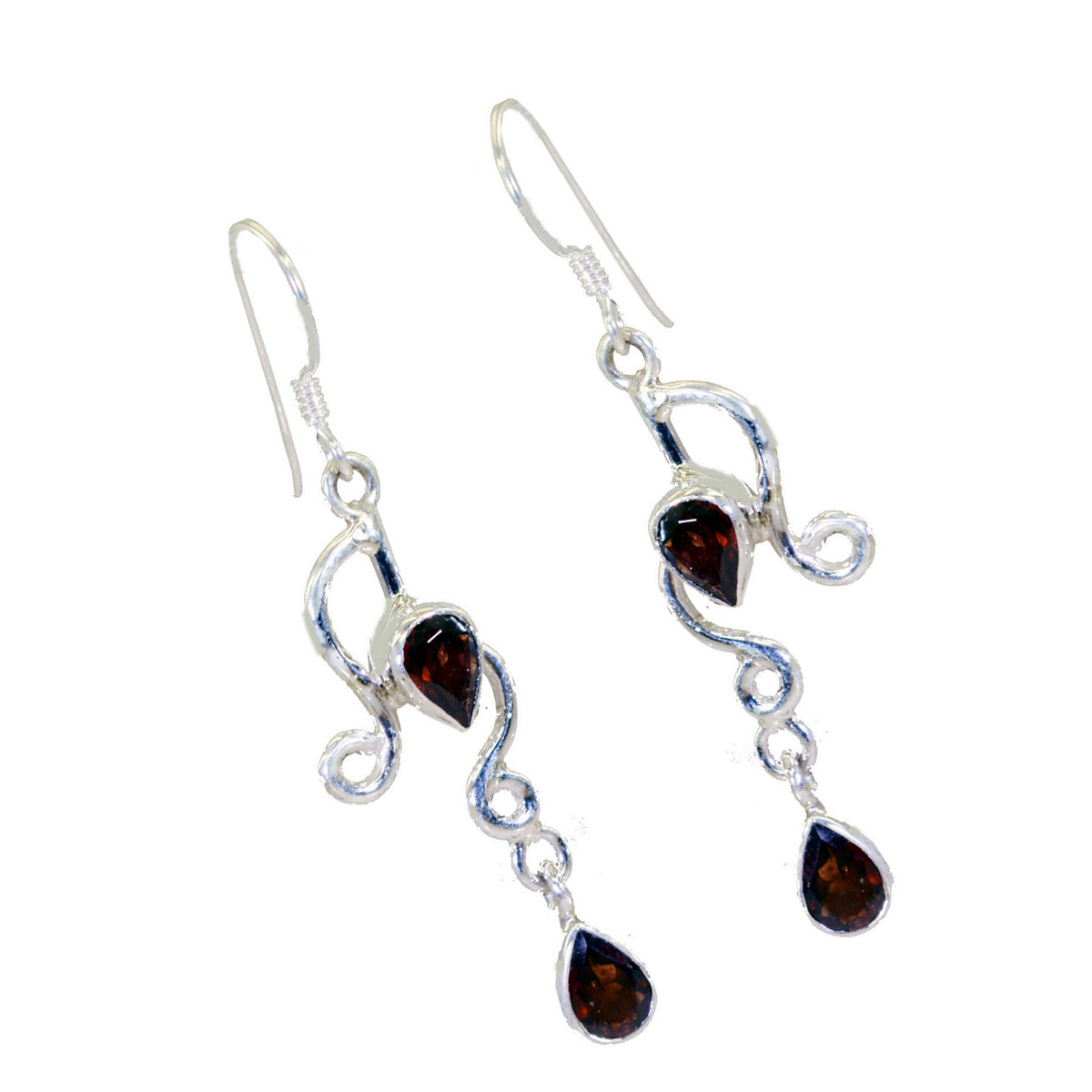 Ella Red Dainty multiple Dangle Earring
