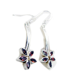 Tereza Red Featherlight multiple Dangle Earring Garnet Red Dangle