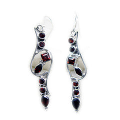 Emma Red Featherlight multiple Dangle Earring Garnet Red Dangle
