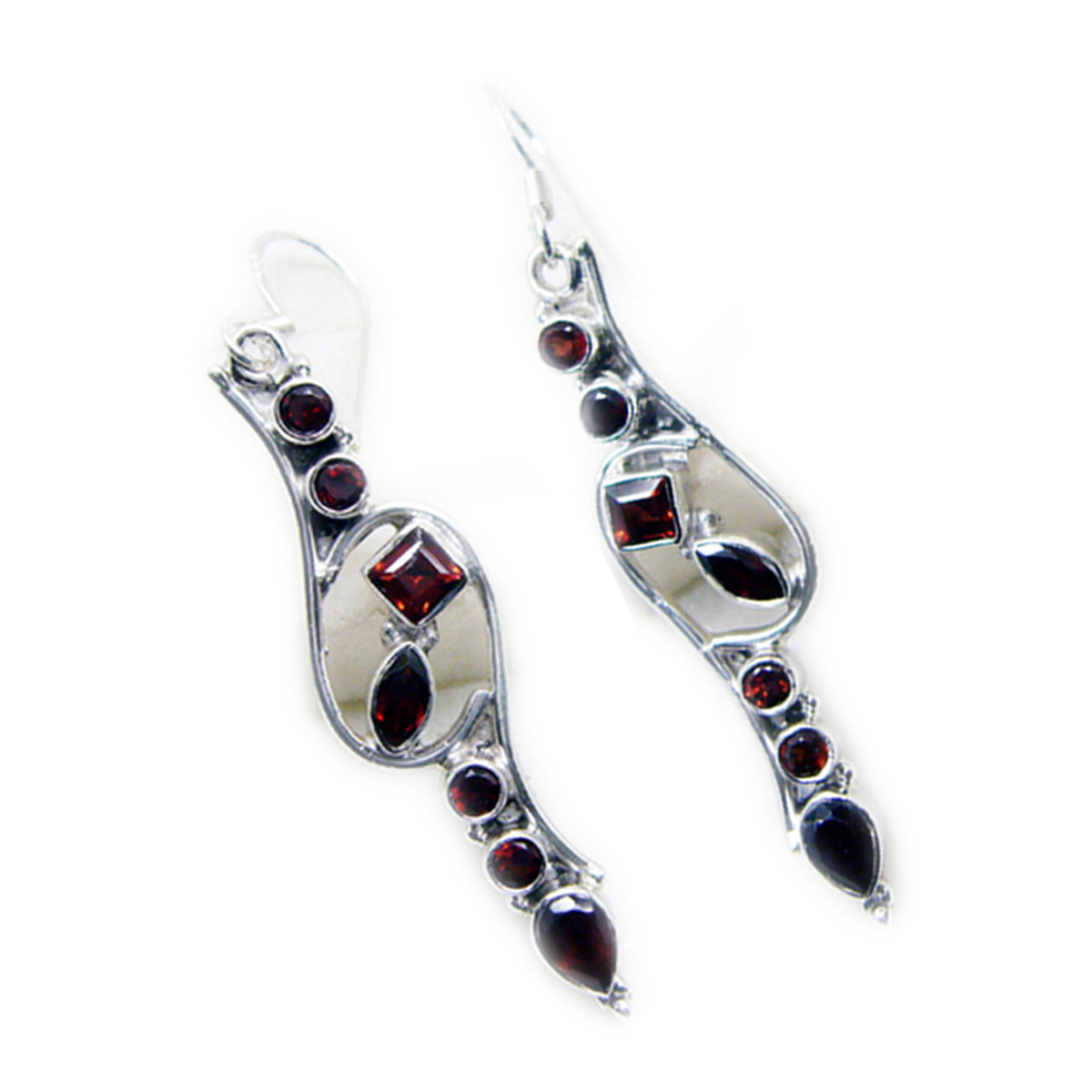 Emma Red Featherlight multiple Dangle Earring