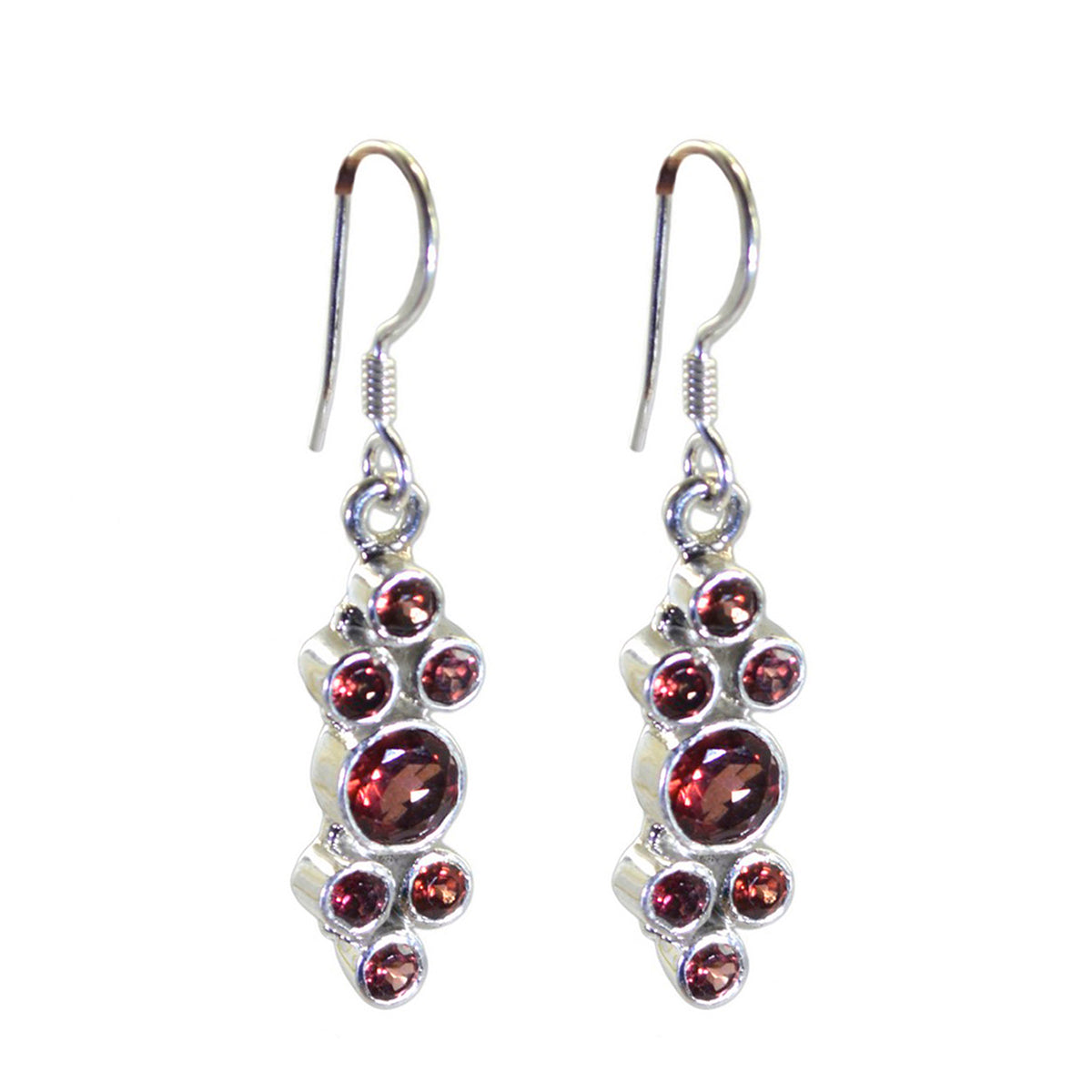 Harper Red Featherlight multiple Dangle Earring Garnet Red Dangle
