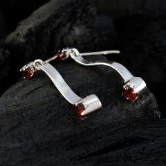 Ines Red Minimalist multiple Stud Earring