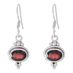 Isla Red Delicate multiple Dangle Earring Garnet Red Dangle