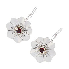 Aisha Red Essential Solitaire Dangle Earring