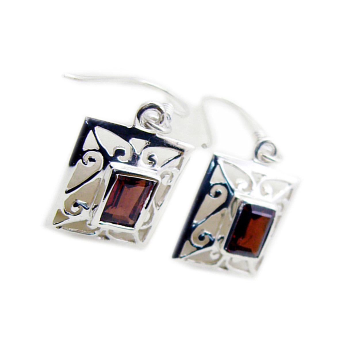 Kennedy Red Tiny Solitaire Dangle Earring