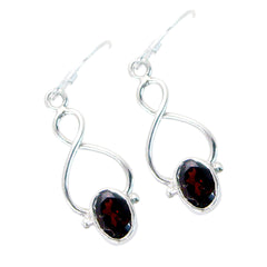 Lucy Red Elegant Solitaire Dangle Earring