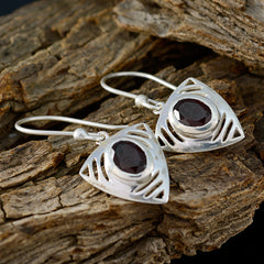 Mathilde Red Tiny Solitaire Dangle Earring