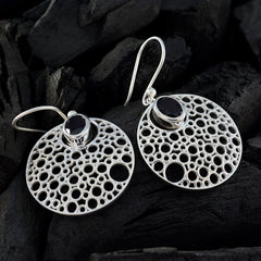 Maya Red Edgy Solitaire Dangle Earring