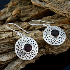 Nella Red Featherlight Solitaire Dangle Earring