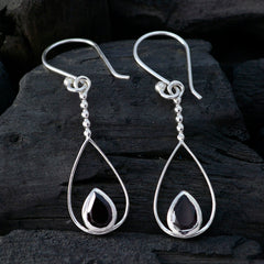 Nora Red Delicate Solitaire Dangle Earring
