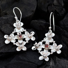 Riley Red Featherlight Solitaire Dangle Earring