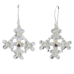Riley Red Featherlight Solitaire Dangle Earring