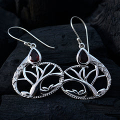 Scarlett Red Dainty Solitaire Dangle Earring