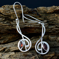 Tereza Red Delicate Solitaire Dangle Earring