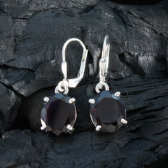 Yasmin Red Dainty Solitaire Dangle Earring