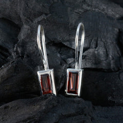 Ying Red Dainty Solitaire Dangle Earring