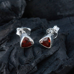 Clara Red Dainty Solitaire Stud Earring