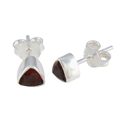 Clara Red Dainty Solitaire Stud Earring