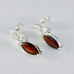 Renata Red Dainty Solitaire Stud Earring