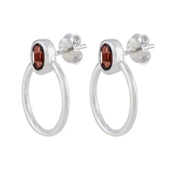Pauline Red Dainty Solitaire Stud Earring