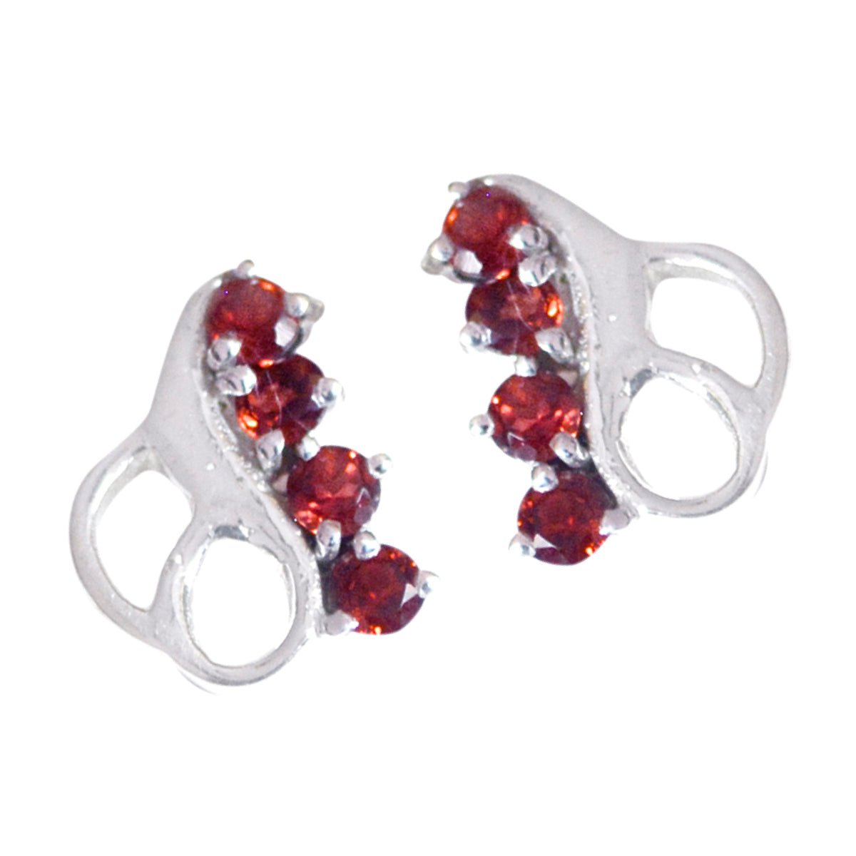 Hua Red Delicate multiple Stud Earring