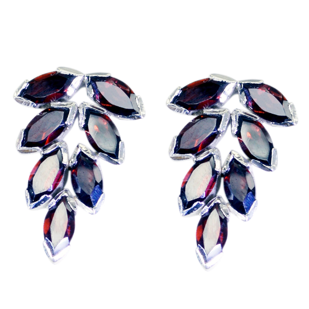 Lourdes Red Minimal multiple Stud Earring