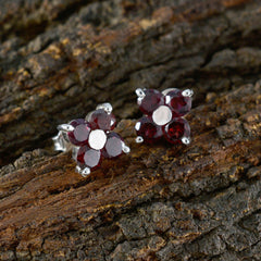 Ivana Red Elegant multiple Stud Earring