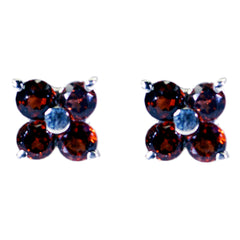 Ivana Red Elegant multiple Stud Earring